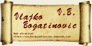 Vlajko Bogatinović vizit kartica